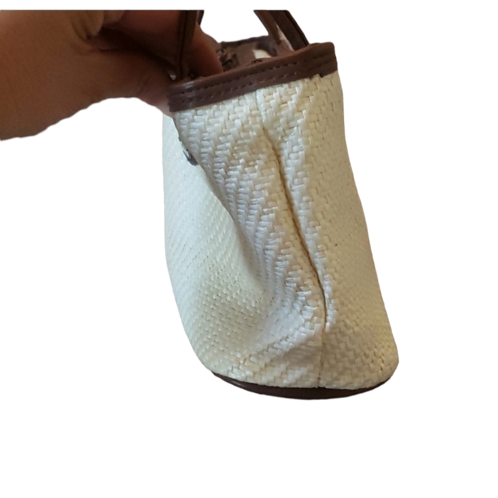 ESPRIT Mini Purse. Beige/ Off White and Brown - Picture 5 of 10